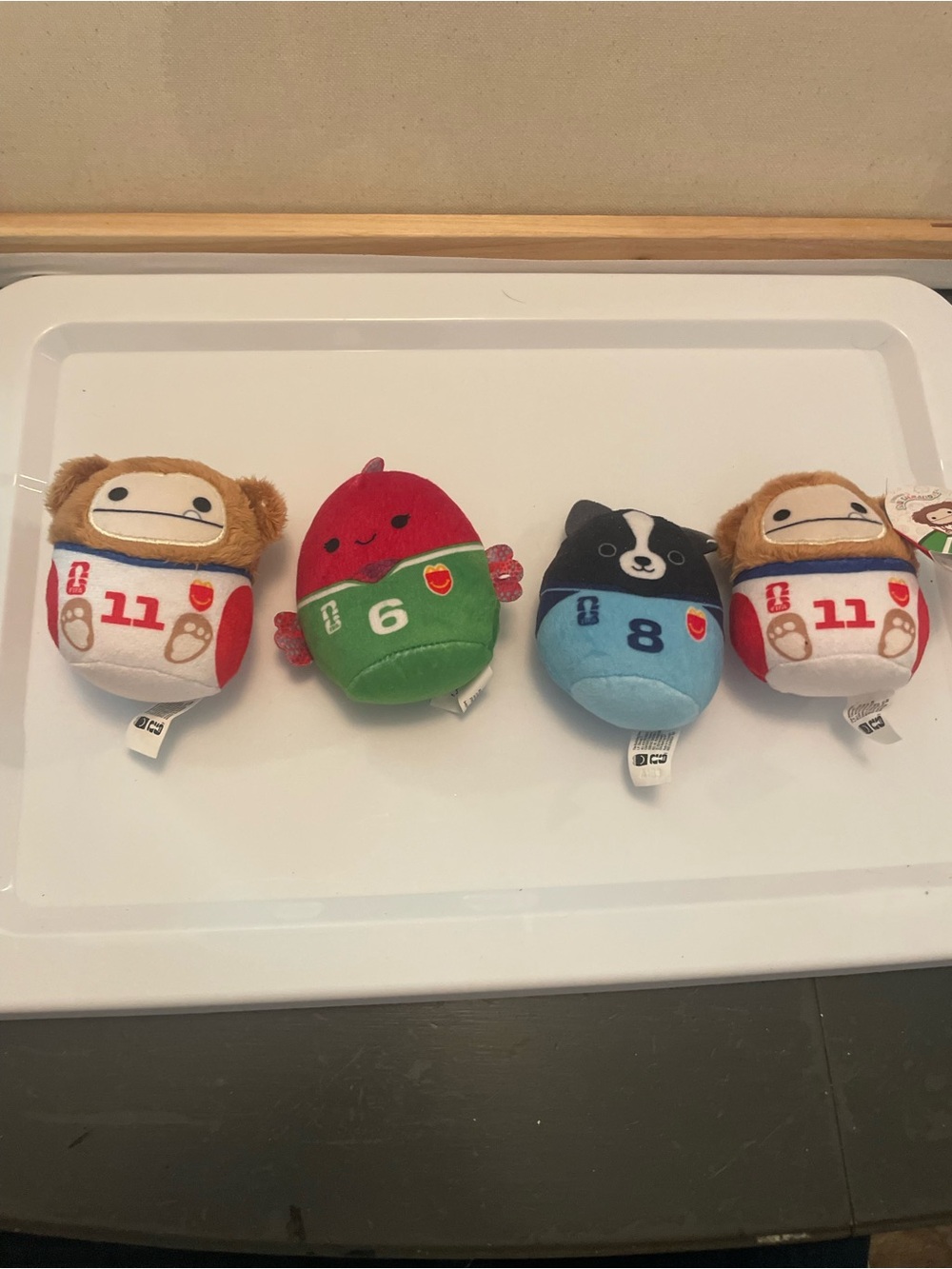 2026 McDonalds Happy Meal FIFA World Cup Squishmallows, Monty, Benny